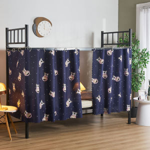 Cartoon Bed Curtain for Students Boys Girls Dormitory Bedding Anti Wind Breathable Dirty Resistant Air Conditioner Protection