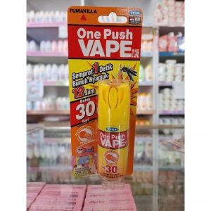 Fumakilla One Push 12 Jam Untuk 30 Hari Warna Pink Hijau Ungu Kuning Semprot Nyamuk Mini Ampuh