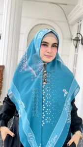 Hijab Ceruti Printing By Ab Goes Ab810 Series / Khimar Tnp Gamis