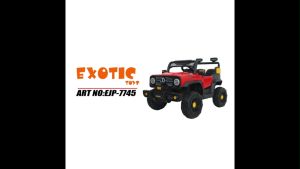 Mobil Aki Anak Exotic EJP7745 Baterai 12V4.5Ah Mesin Ganda 2x380 Watt Ban Anti Aus