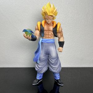 Bandai | 29cm/11.42in Statue Anime Dragon Ball Figure Gogeta Statue Super Saiyan Action Figures Collection Model Toys Gifts