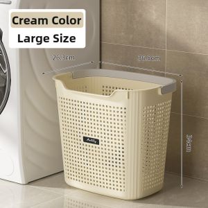 Partitioned Laundry Hamper Bathroom Storage Basket
