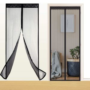Reinforced Magnetic Screen Door Curtain Net Anti Insect Mesh Fly Screen Mosquito Protection Net Room Divider Folding Screen Wall