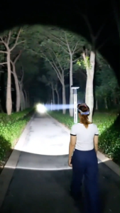 Rechargeable LED Headlamp Dual Color Beam Waterproof for Camping Fishing C8