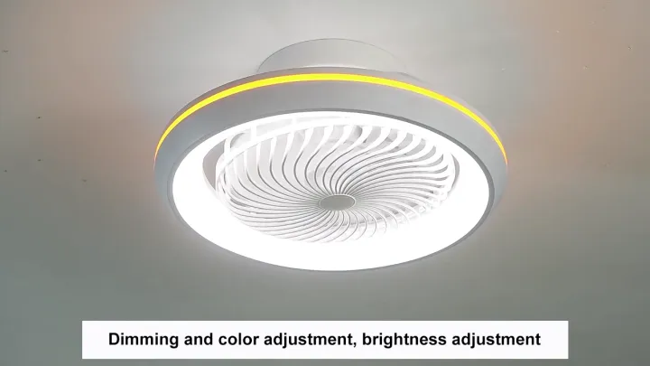 Ceiling Fan with Light 108W fan light ceiling fan light invisible fan light AC Motor 5 Blades kipas siling Cooling fan
