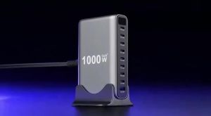 1000W 10-Port GaN Desktop Adapter 140W PD Fast Charging for MacBook Pro Laptop 100W for Phone Tablet Multi Port USB Hub Statio