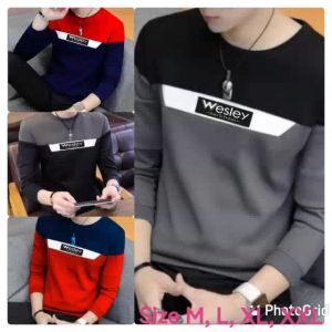 Promo Sweater Keren Kaos Pria Distro Wesley Crewneck Cowok Trendy Sweatshirt Elegan Sweter Kekinian