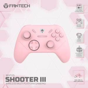 Fantech | Tay Cầm Chơi Game Không Dây FANTECH SHOOTER III WGP13S Cảm Biến Chuyển Động 1000Hz Bộ Điều Khiển Có Dây Với Cần Gạt Và Cần Điều Khiển Cảm Ứng Hall-Effect Dành Cho PC & Nintendo Switch