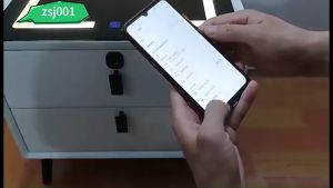 Smart Bedside Table with Wireless USB Charging and Fingerprint LockThree-Drawer Bedroom Side Table with Speakers and Smart Sensor LED LightsModern Nightstand.Gray3 Drawers