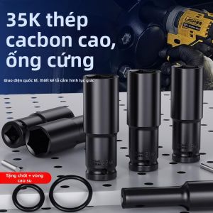 Extended Hexagon Nut Impact Driver Socket Set
