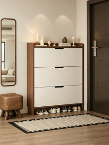 SAMEDREAM | Slim Wooden Shoe Cabinet Storage