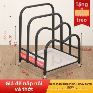 Giá Đựng Nắp Nồi và Dụng Cụ Inox Đa Năng
