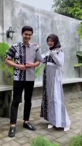 COUPLE GAMIS KELUARGA GAMIS MUSLIMAH DAN KEMEJA LENGAN PENDEK COUPLE GAMIS BATIK GAMIS BUSUI LIMITED EDITION BATIK PAYUNAN
