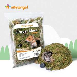Niteangel Forest Moss Digging Hamster Nesting Bedding Cage Natural Scenery Creation Products Golden Retriever Hamster