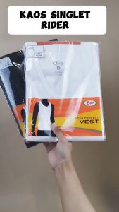 Kaos Singlet Pria RIDER Big SIze R 224 BSP PUTIH ISI 1 PCS