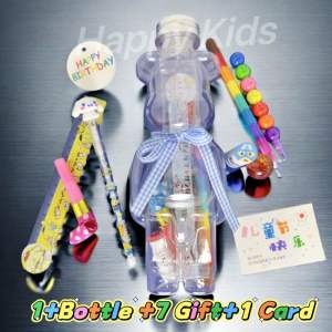 🇲🇾Birthday Gifts 🎁Set For Children Celebration Party Door Gift For Kids Goodies Bottel Set Birthday Party爆力熊塑料空瓶
