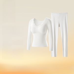 Đồ ngủ nữ MiiOW cotton có đệm ngực cổ V tay dài màu trơn