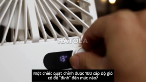 Quạt để bàn tích điện SK quạt điện mini xoay 180 độ thiết kế hiện đại gấp gọn dung lượng pin lớn