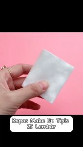 Kapas Wajah Lapis Tipis Isi 25 Lembar / Cotton Facial Pads Travel Pack / Pembersih Make up - HOMIA