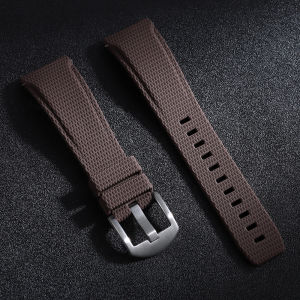 Curved End FKM Rubber Watch Strap Quick Release Band for Omega Seamaster for Rolex for Seiko Men Watch Bracelet 20mm 21mm 22mm
