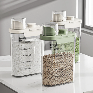 Hộp Đựng Đồ Nhà Bếp Dung Tích Lớn - 1600/2800ML Nhựa PP Kín Cân Xô Thân Thiện Với Môi Trường Chống Thấm Nước Cho Bột Ngô Đậu Nành Cơm