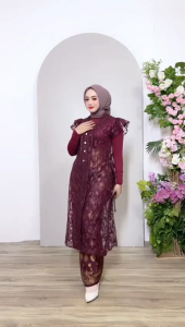 Outer Mahalini Tulle Jumbo LD 96cm-120cm: Desain Elegan & Bahan Tulle