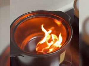 4.5L ceramic saucepan high-temperature resistant cooking pot non-sticky bottom and easy to clean