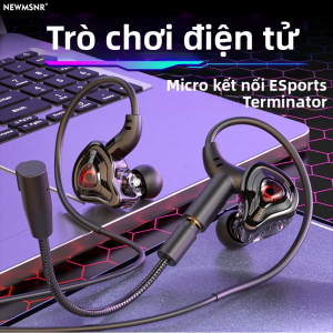 Tai Nghe Chơi Game E-Sports Có Micro Kép Cổng Type-C & 3.5mm Âm Thanh Vòm Trong Tai Micro HD Rảnh Tay Dành Cho Samsung Tai Nghe Có Dây