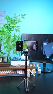 Mini รีโมทบลูทูธในตัว 360° อเนกประสงค์ ขยาย ได้กันสั่น ไม้เซลฟี่บลูทูธ Selfie Stickองศา Selfie Stick Tripod Mini Selfie Stick ไม้เซลฟี่มีหมุนตาม Selfie Stick Tripod ไม้เซลฟี่ ยืดได้ถ