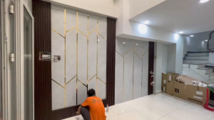 Tấm Nhựa Ốp Tường 4 Sóng Thấp (Rộng 40cm Dài 95cm)