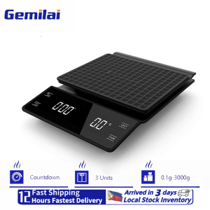 Gemilai 3kg/0.1g coffee weighing scale with timer intelligent kitchen food scale portable baking scale high-precision LCD electronic scale Tianbang digital scale