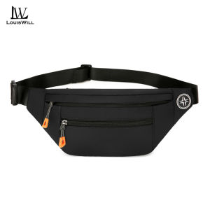 LouisWill กระเป๋ากีฬาเอวกระเป๋ากระเป๋าหน้าอกข้ามร่างกายกระเป๋าอเนกประสงค์มัลติฟังก์ชั่นกระเป๋าเอวขนาดเล็กกระเป๋ากันน้ำเอวทนทานมีสายรัดปรับได้สำหรับการออกกำลังกาย