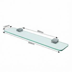 TOTO | Bathroom Tempered Glass Wall Mounted Shelf