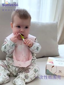 ผ้ากันเปื้อนเด็ก กันน้ำ สะดวกสบาย ไม่ใช้สารเรืองแสง ปลอดภัยต่อเด็ก