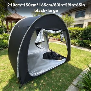 1-2 Bikes Ventilated Bike Tent Bicycle Storage Shelter Breathable Foldable Outdoor Shed