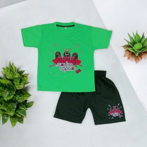 SETELAN BAJU ANAK LAKI-LAKI/PEREMPUAN SQUID GAME UNTUK USIA 1-10 TAHUN