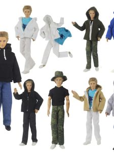 A Variety of 30-32cm Baby Boy Woolen Outwear Hooded Sweatshirt Clothes Ken Prince Ken Ken Doll Brother Yu Clothes