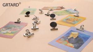 10PCS Magnet Clips 31mm Heavy Duty Strong Fridge Magnets Clips Message Note Holder For Whiteboards Locker