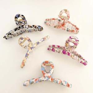 Kẹp Tóc Vải Hoa Phong Cách Pháp Thanh Lịch Cỡ Lớn Kẹp Tóc Đuôi Cá Kẹp Tóc Trang Trí Tóc Ngọt Ngào Cho Phụ Nữ Và Bé Gái