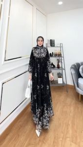 Zahira1808 Shanum 1 Bahan Ceruty Baby Doll Dengan Pasmina Orii GLZ