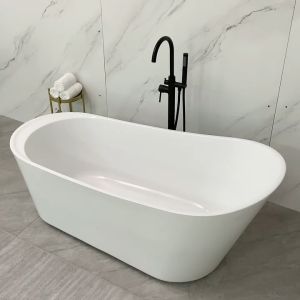 Luxury Acrylic Freestanding Bathtub Hotel Design Standalone Bathtub High Quality European Luxury Bathtub Bathroom 高级浴缸