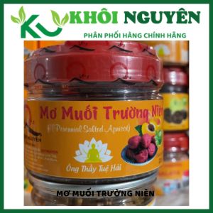 Mơ muối trường niên Quy Nguyên hũ 220g Mơ muối lâu năm thầy Tuệ Hải