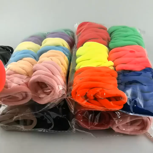 50Pcs/Bag Fashion Women Solid Color Hair Bands Stretch Elastic Rubber Hair Bands Simple Ponytail HairRope Korean INS Style Ponytail Holder Hair Tie