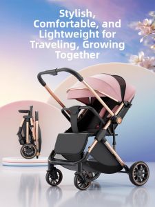 WEIJIA | Multi-Position Lightweight Foldable Stroller with High View and Bidirectional Push