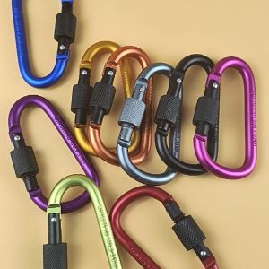 คาราบิเนอร์ ตะขอ ปีนเขา เกี่ยวของ ไว้สำหรับแขวนของต่างๆ และอลูมิเนียมอัลลอยด์