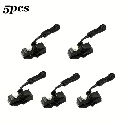 5pcs Zipper Repair Kit - Detachable Zipper Pulls for Bags Coats Clothes Shoes No Tools Needed Replacement Zipper Heads