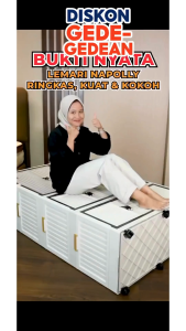 LEMARI LIPAT NAPOLLY 3 TOWER 4 SUSUN FOLDING CABINE-3211 [NAPBOX]