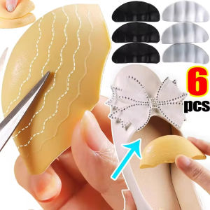 6pcs PU Foam Soft Toe Pad Elastic Toe Cap Insoles Front Foot Cushion Comfortable Adjust Shoe Size Inserts Simple Shoe Accessories