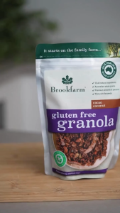 Brookfarm Carton Deal Granola Mix & Match 6 Packs | Gluten Free Cacao Coconut / Nutty Maple Vanilla | Australian Made