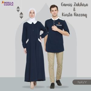 Baju Busana Pakaian Gamis Katun Super Adem Dress Wanita Zakhira Rocella